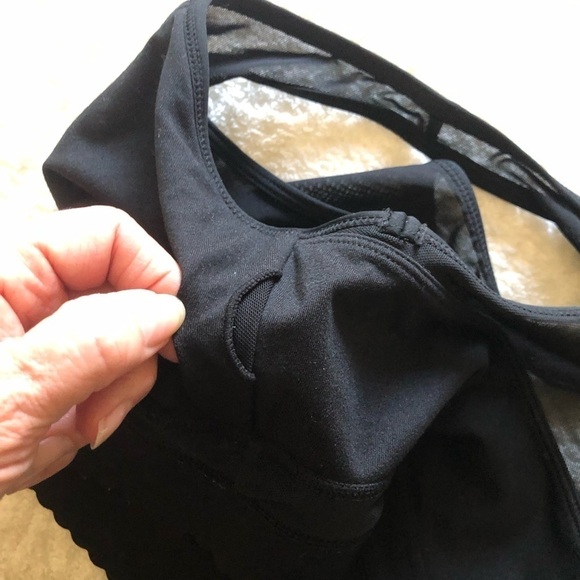 Zyia Mesh Racerback Sport Bra Black - Picture 10 of 11